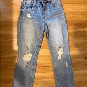 Kut from the Kloth Light Blue Distressed Skinny Jeans